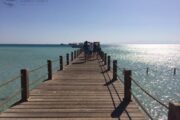Orange Bay Insel Stieg