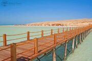 der Stieg an der Orange Bay Insel